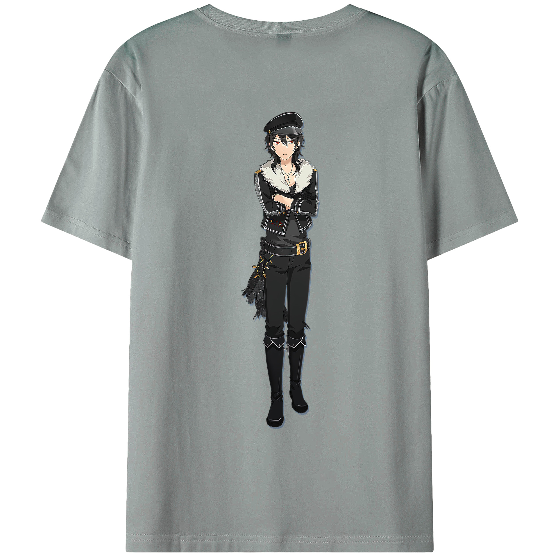 （画像用） あんさんぶるスターズ! Ensemble Stars 綿100％ メンズ半袖Tシャツ（バックプリント） 通気性